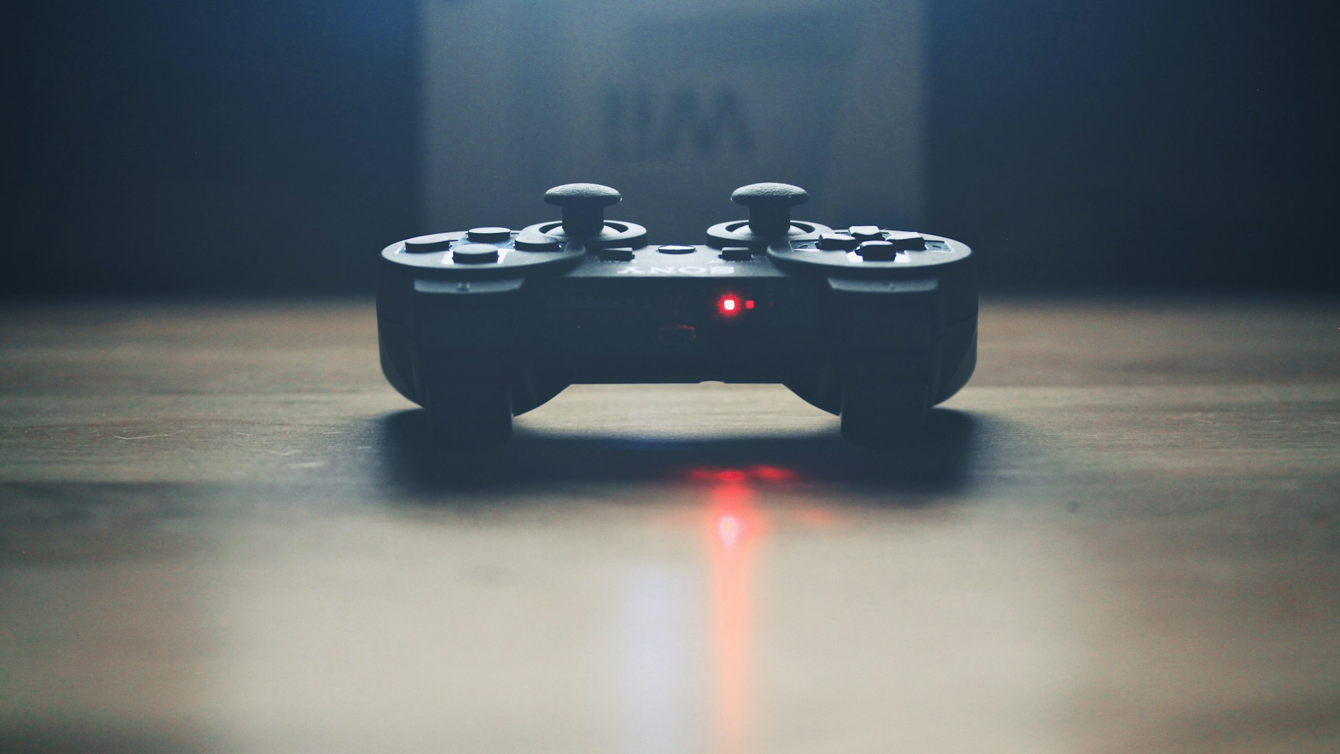 Neon-lit gaming setup